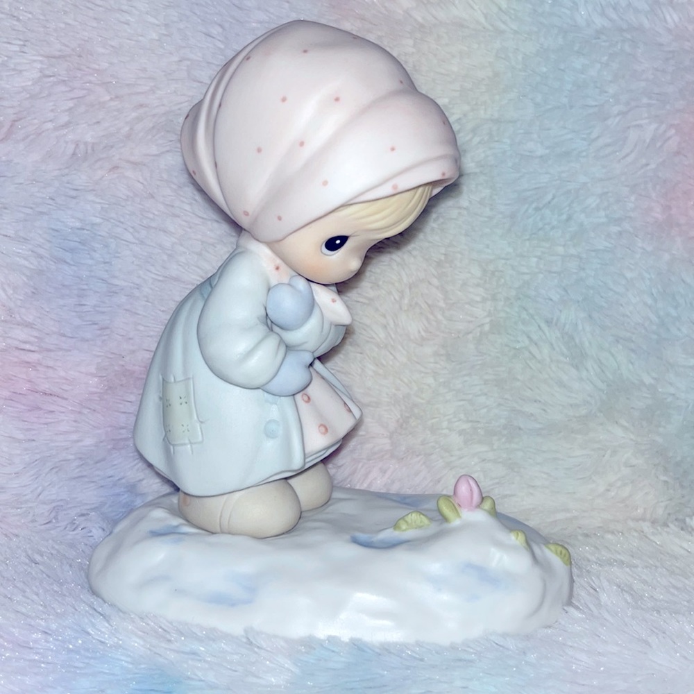 Signed Sam Butcher precious moments ❄️FEBRUARY❄️ 90’s vintage figure 1987